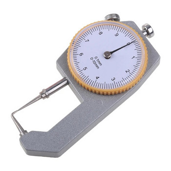 Тестер за измерване на дебелина Измерване на 0-10 мм плосък лист инструмент за изработка на кожа, високопрецизно ръчно измерване на твърде 0,05 мм M4YD