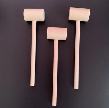 3 τμχ μίνι παιχνίδι ξύλινο σφυρί σφυρί κρουστό σφυρί για σπασίματα καρυδιών εργαλεία ξύλινο σφυρί Εργαλεία κατασκευής χειροτεχνίας DIY