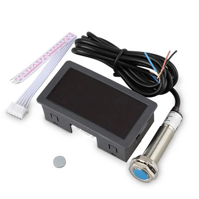 Automatinis skaitmeninis tachometras profesionalus keturių skaitmenų 30 mA elektros mašinos įtampos greičio matuoklio matavimo prietaisas raudonas šviesos diodas