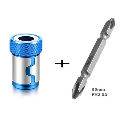 1/4-tolline metallist kruvikeeraja otsaga magnetrõngas 6,35 mm varrega korrosioonivastase puuriotsiku magnetiga võimas rõngas