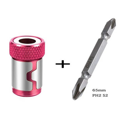 1/4-tolline metallist kruvikeeraja otsaga magnetrõngas 6,35 mm varrega korrosioonivastase puuriotsiku magnetiga võimas rõngas