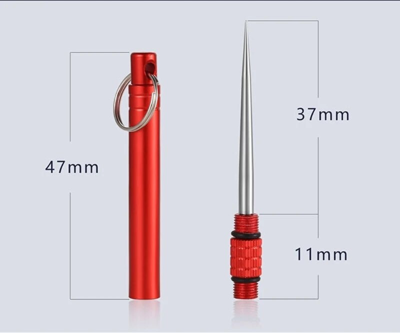 Nova titanijska vanjska prijenosna višenamjenska čačkalica Boca Vilica za voće Alat za kampiranje Cijev čačkalica jača od konca za zube