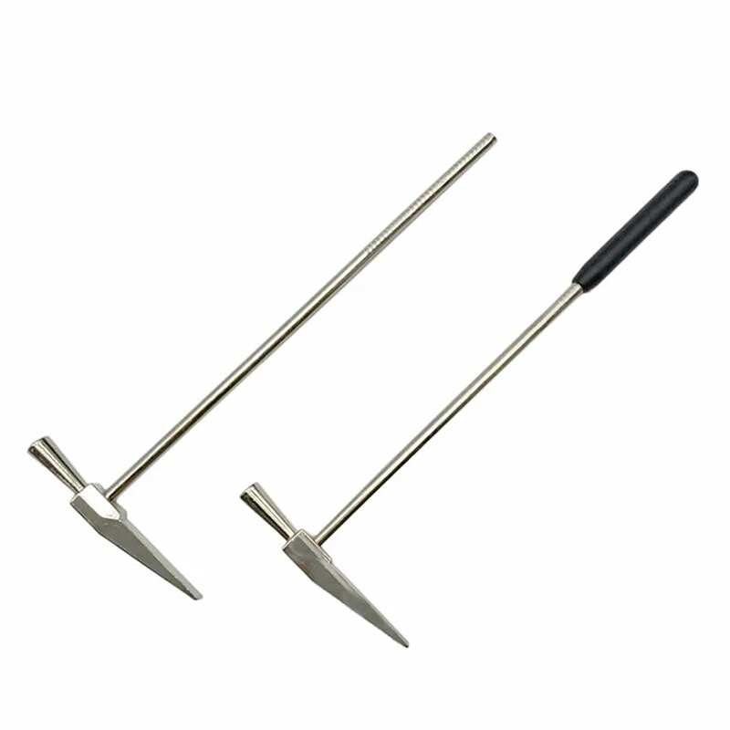 Geoloogiline haamer terava otsa ja kummist käepidemega, 16,3 cm / 15,8 cm sulamist geoloogi haamer müüritise haamer