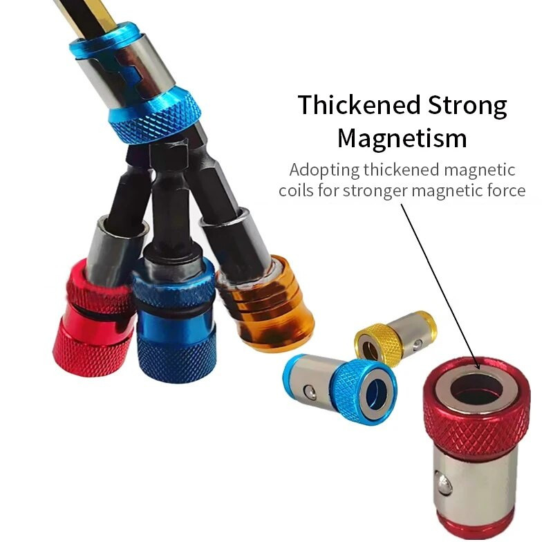 Univerzalni magnetski prsten za 6,35 mm 1/4" svrdlo Magnet Snažan prsten Snažni magnetizator Električni nastavci odvijača