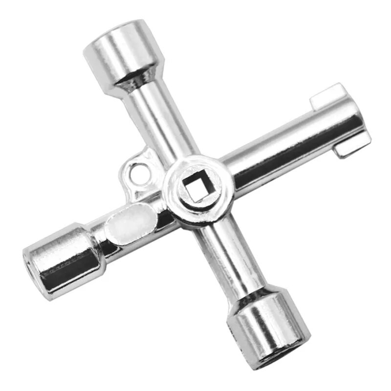 4-smjerni univerzalni križni trokutasti ključ KLJUČ za željeznički električni ormarić dizala Ventil od legure Trokut