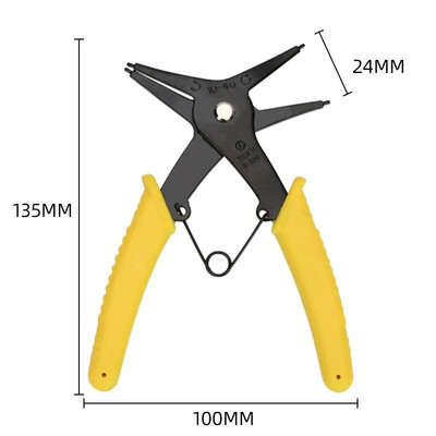 Dvonamjenska kliješta za osigurače Kliješta za unutarnji i vanjski pričvrsni prsten Kliješta za unutarnju karticu Vanjski pričvrsni prsten Alat za popravak automobila