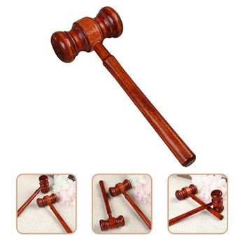 Играчка с чукче Hammer Judge Auction Wooden Mini Block Mallet Court Children S Play Role Set Kids Beat Lawyer Justice Wood Courtroom