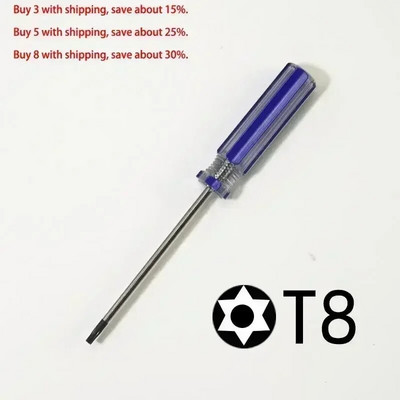Odvijač Torx T8 & T9 & T10 Sigurnosni odvijač za Xbox-360/ PS3 Otvor za popravak otvora otporan na neovlašteno korištenje