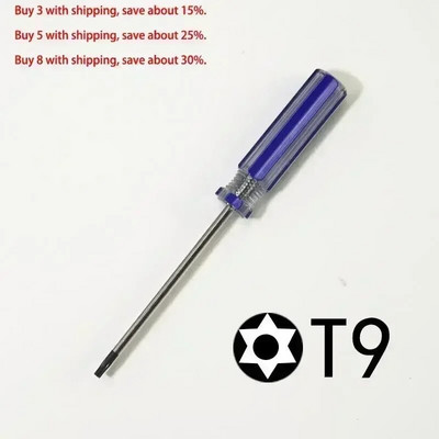 Odvijač Torx T8 & T9 & T10 Sigurnosni odvijač za Xbox-360/ PS3 Otvor za popravak otvora otporan na neovlašteno korištenje