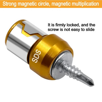 Магнитен пръстен Сплав Електрически магнитен пръстен Отвертка Накрайници Антикорозионен силен магнетизатор Свредло Phillips Магнитен пръстен