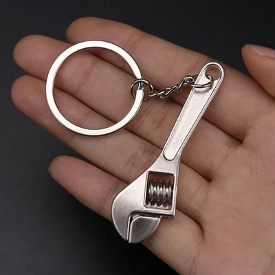 Μίνι κλειδί πολλαπλών λειτουργιών 1 τμχ. Φορητό κλειδί σιαγόνων εργαλείων χειρός Αλυσίδα κλειδιού γενικής χρήσης ρυθμιζόμενο κλειδί