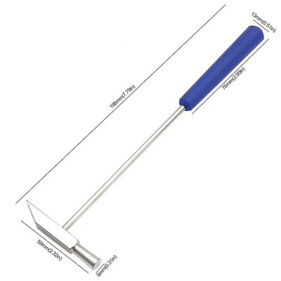 1 tk kellaparandusvasar Väike vasaraparandustööriist DIY metallist kummist haamer topeltpea kella klaveri parandamise käsitööriistade jaoks