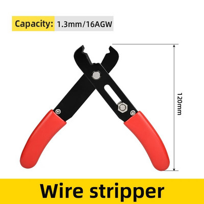 Kliješta za rezanje žice Mini elektronički kabel za podrezivanje Precizni 16AWG alat za skidanje legure čelika Raspon alata 0,2-6MM² Podesivi