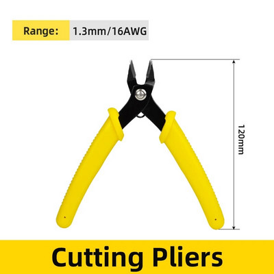 Kliješta za rezanje žice Mini elektronički kabel za podrezivanje Precizni 16AWG alat za skidanje legure čelika Raspon alata 0,2-6MM² Podesivi