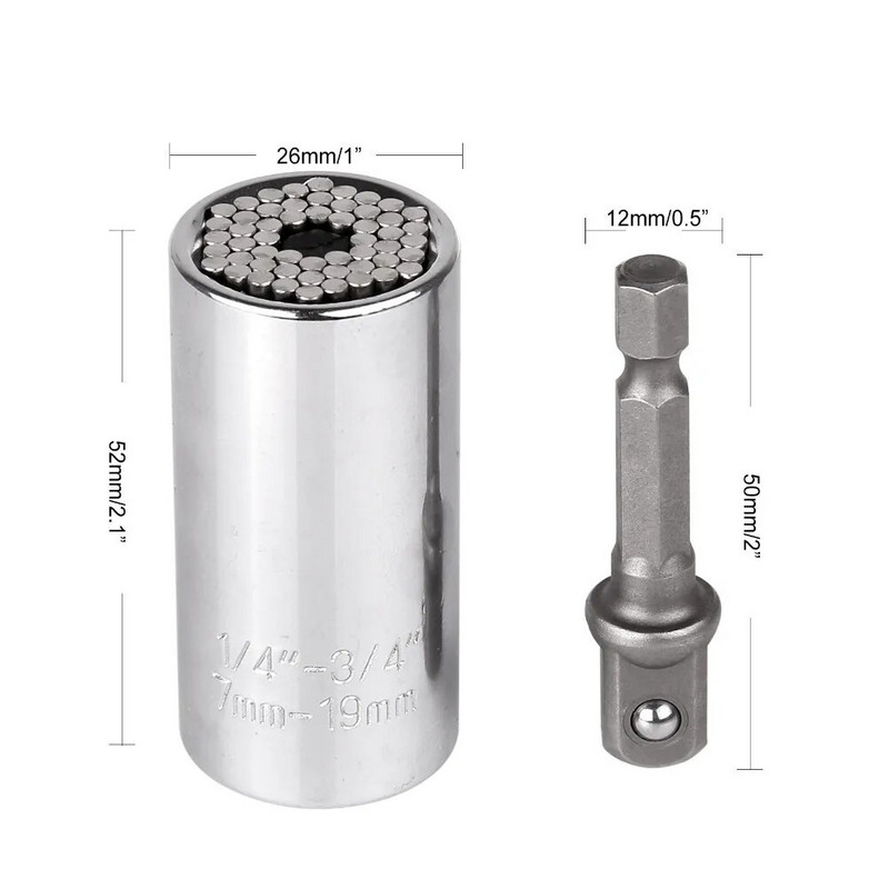 Universaalne pöördemomendi mutrivõti 7-19 mm pesapea Multifunktsionaalne universaalne ümbris