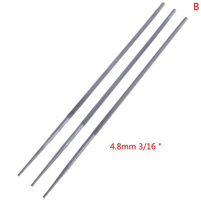 3 kom Okrugle turpije za motorne pile za oštrenje lanaca za motorne pile 4 mm, 4,8 mm, 5,5 mm Ručni alati za obradu drveta