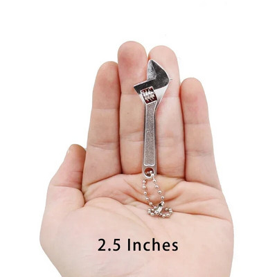 2,5/4 colio beždžionių veržliarakčių universalūs plieniniai mini veržliarakčiai nešiojamasis įrankis trumpo koto perjungimo veržliaraktis santechnikos raktų pakabukas rankiniai įrankiai