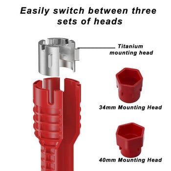 8/5 в 1 Гаечен ключ Кран за мивка Водопроводни инструменти Кухненска мивка Инструменти за ремонт на английски ключ Многофункционална водопроводна инсталация