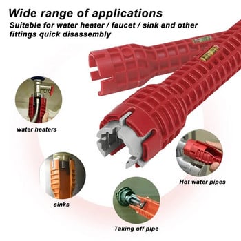 8/5 In 1 Flume Wrench Νεροχύτης Βρύση Υδραυλικά Εργαλεία Νεροχύτης Κουζίνας Αγγλικά βασικά Εργαλεία επισκευής Πολυλειτουργική υδραυλική εγκατάσταση