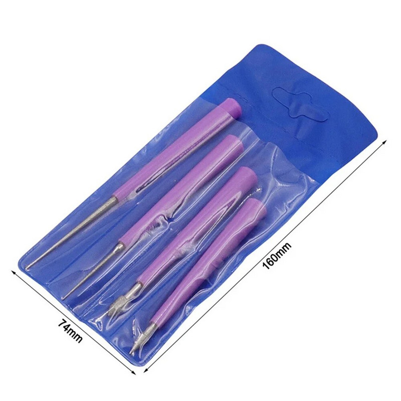 4 komada dijamantnih bisernih staklenih perli, šiljasta turpija za razvrtanje, alati za nakit, set dijamantnih turpija za igle, alat za proširenje rupa s perlama