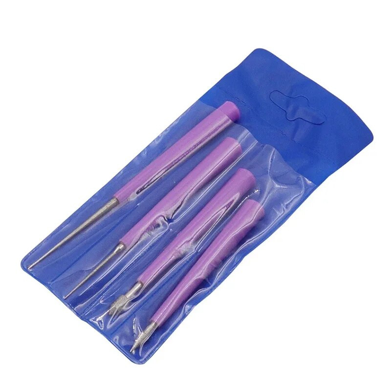 4 komada dijamantnih bisernih staklenih perli, šiljasta turpija za razvrtanje, alati za nakit, set dijamantnih turpija za igle, alat za proširenje rupa s perlama