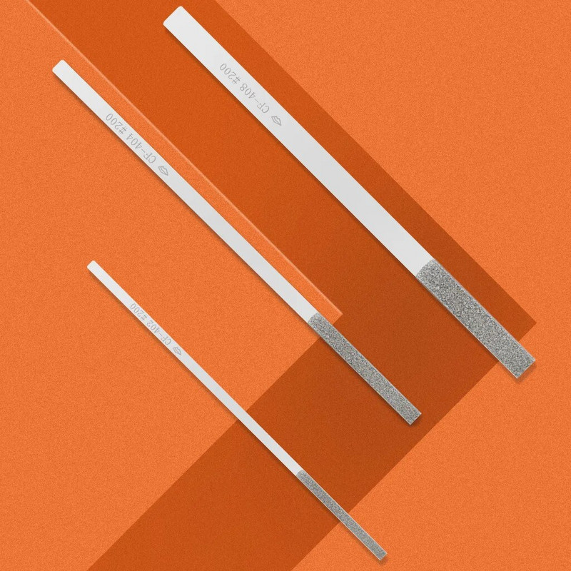 1 kom. Dijamantna ravna turpija u obliku konusa za brušenje kalupa za obrezivanje DIY ručnih alata CF402/404/406/408 150# 200# 400#