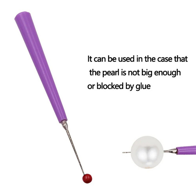 Dijamantna igla za razvrtanje Brušenje Oblikovana turpija DIY Razvrtač za perle za povećanje rupa Biseri Kristali Alat za obradu nakita od žada