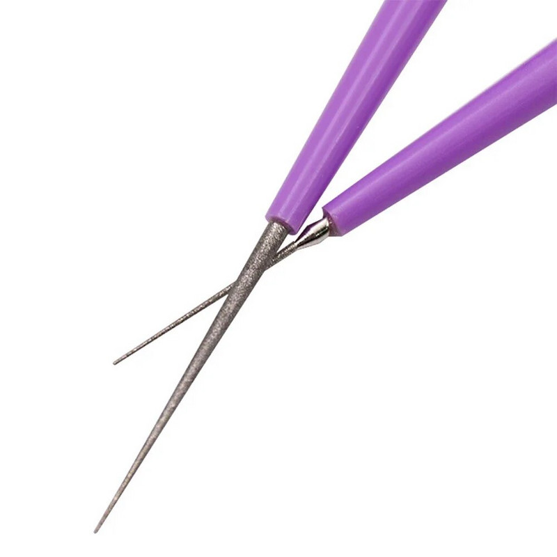 Dijamantna igla za razvrtanje Brušenje Oblikovana turpija DIY Razvrtač za perle za povećanje rupa Biseri Kristali Alat za obradu nakita od žada