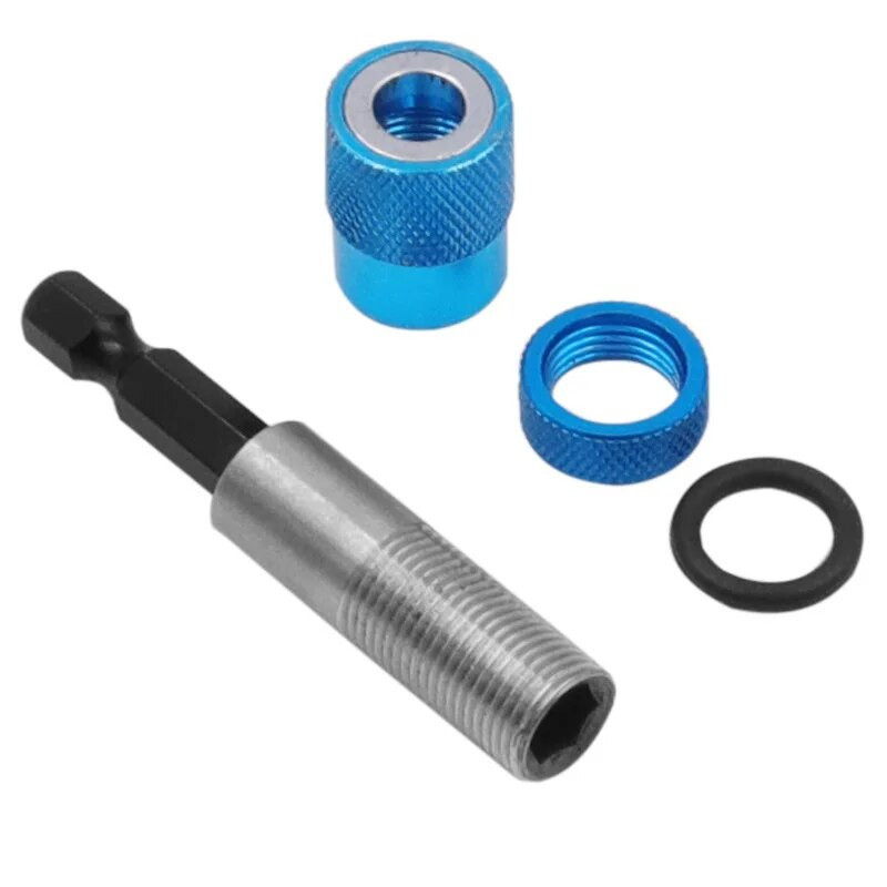 Kuuskantvarre kruvisügavusega magnetiline kruvikeeraja otsaku hoidja 1/4-tolline kuuskantkeeraja koos puuriteradega varda pikenduskruvikeeraja otsikuga reguleeritav