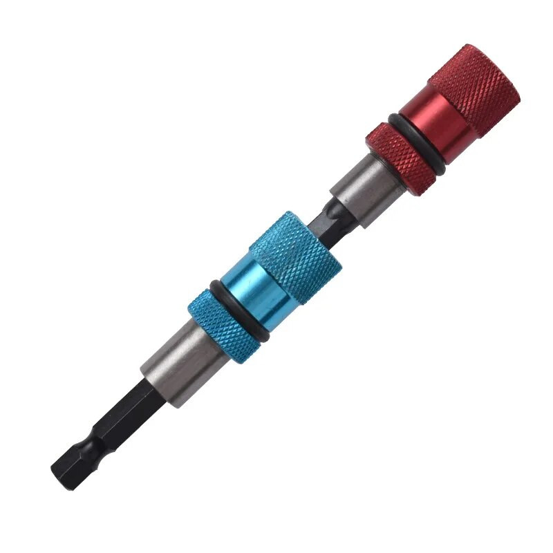 Kuuskantvarre kruvisügavusega magnetiline kruvikeeraja otsaku hoidja 1/4-tolline kuuskantkeeraja koos puuriteradega varda pikenduskruvikeeraja otsikuga reguleeritav