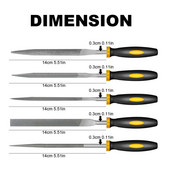 5 tk/6 tk metallist rasp-nõelaviilite komplekt Puidunikerdustööriistad terasest raspnõela viilimiseks Puidutöötlemise käsiviilitööriist