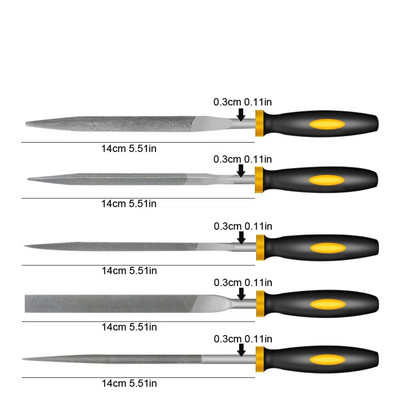 5 tk/6 tk metallist rasp-nõelaviilite komplekt Puidunikerdustööriistad terasest raspnõela viilimiseks Puidutöötlemise käsiviilitööriist