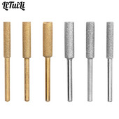 3KOM Oštrilo za motornu pilu, kameno, dijamantno obloženo cilindrično brusno svrdlo Oštrenje lanca pile 4/4,8/55 x 3 mm, brusna glava