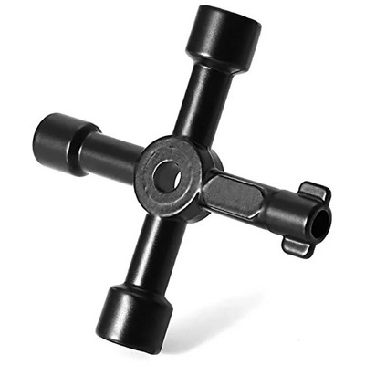 4-smjerni univerzalni križni trokutasti ključ KLJUČ za željeznički električni ormarić dizala Ventil od legure Trokut