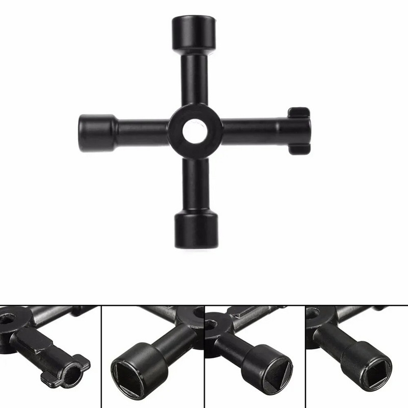 4-smjerni univerzalni križni trokutasti ključ KLJUČ za željeznički električni ormarić dizala Ventil od legure Trokut