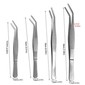 Τσιμπιδάκια από ανοξείδωτο χάλυβα οδοντωτές καμπύλες οδοντιατρικά εργαλεία ακριβείας ιατρικό εργαλείο DIY Οδοντωτό πάχυνση