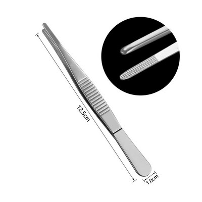 Pinceta od nehrđajućeg čelika Nazubljeni zakrivljeni zubarski instrumenti Precizni medicinski alat DIY Zadebljanje sa zubima