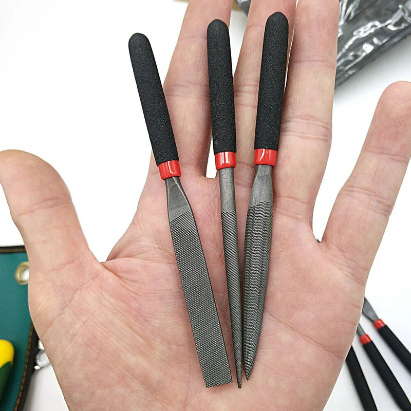 Arany üveg edzett acél reszelőhöz 118mm kézműves lapos reszelő fémfaragás mini tűreszelő mini acél reszelő tartós