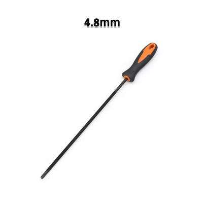 1db láncfűrész körreszelő lánc élezéséhez köracél élező láncfűrész köszörülés élező láncfűrész reszelő 4 mm/4,8 mm/5,5 mm