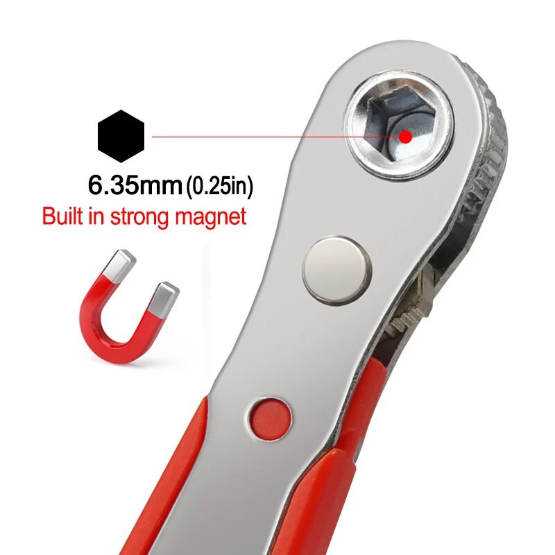 Cheie hexagonală Torx cu clichet cu eliberare rapidă Priză Instrument de reparare Driver Cheie Allen Șurubelniță Ax flexibil din metal