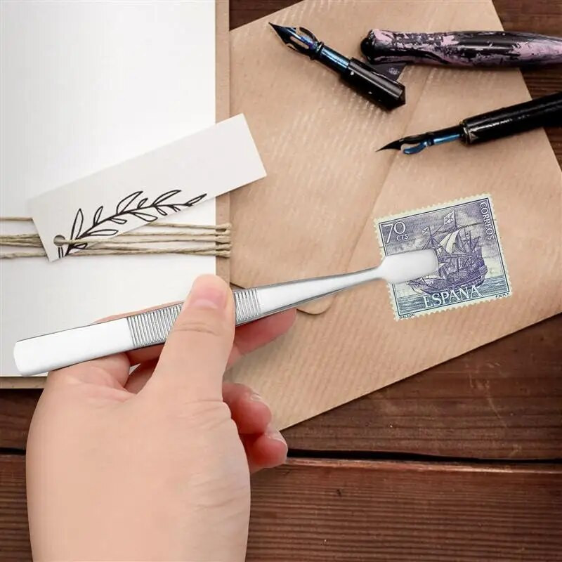 1kom Pinceta za poštanske marke Nehrđajući čelik Alati za sakupljanje poštanskih maraka Pinceta za obrve Pinceta za lemljenje Kliješta Ručni alati za lemljenje
