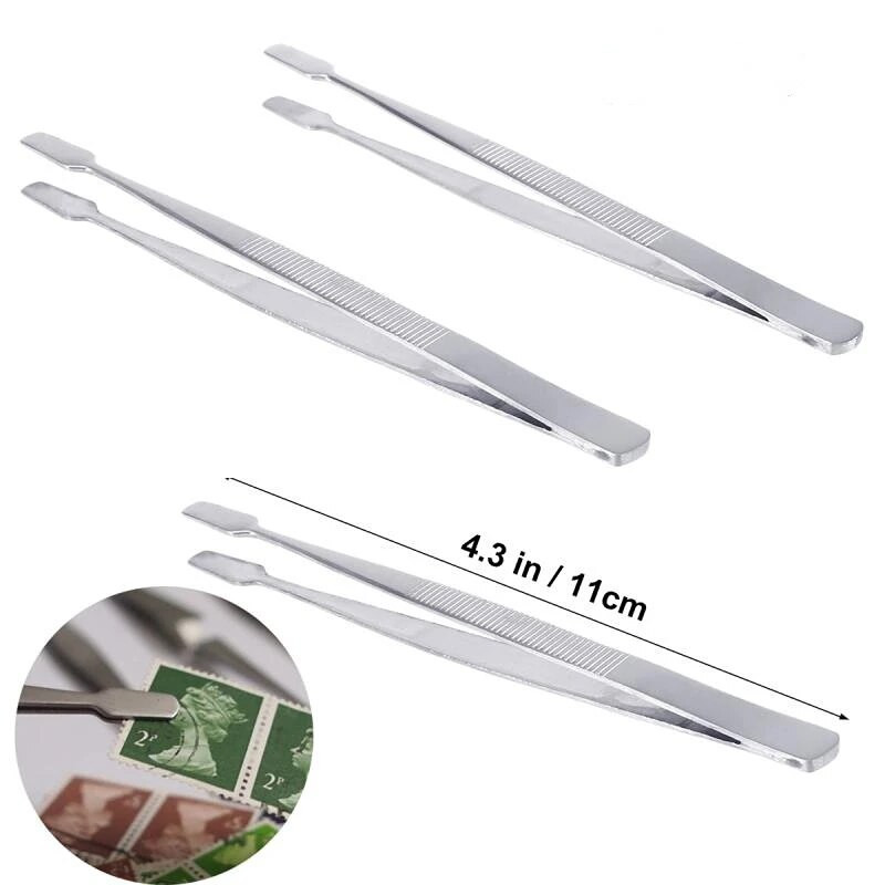 1kom Pinceta za poštanske marke Nehrđajući čelik Alati za sakupljanje poštanskih maraka Pinceta za obrve Pinceta za lemljenje Kliješta Ručni alati za lemljenje