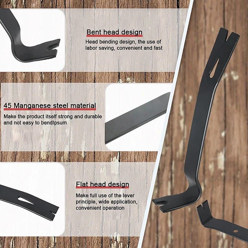 Didelio kietumo daugiafunkcinis nešiojamas rankinis laužtuvo įrankis Daugiafunkcis segtukų nuėmiklis, nagų traukimo traukiklis, skirtas kirpti