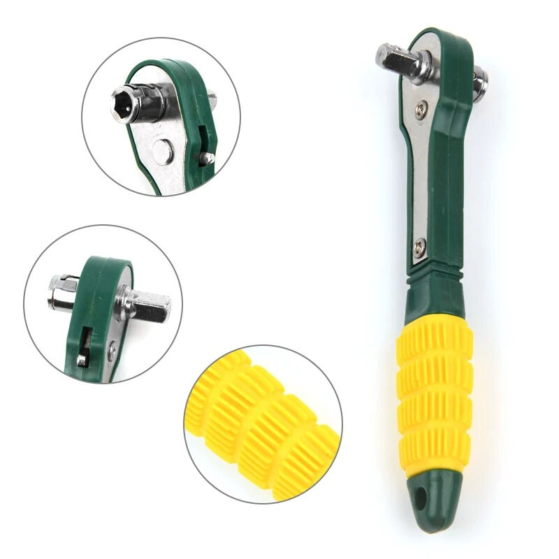 Mini 1/4 odvijač, podesivi ključ s brzom čegrtaljkom, nasadni ključ, alati