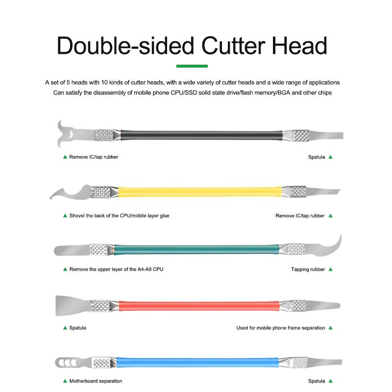RL-049B Popravak IC čipa Thin Blade CPU NAND Remover BGA Nož za održavanje Uklonite ljepilo Rastavite Telefon Tablet PC Nož Alati