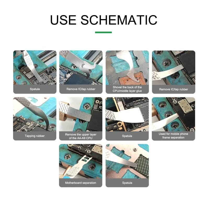 RL-049B Popravak IC čipa Thin Blade CPU NAND Remover BGA Nož za održavanje Uklonite ljepilo Rastavite Telefon Tablet PC Nož Alati