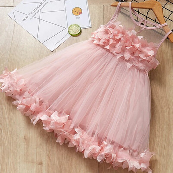 Menoea Детска рокля за рожден ден 2023 Момиче Красива рокля на принцеса Лято Детски парти дрехи с бродерия Рокли