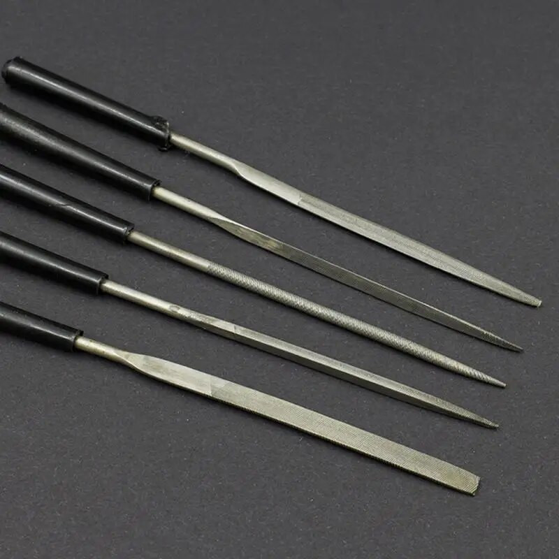 10pcs/set Turpije za igle Set alata za rezbarenje drveta Metalni instrumenti za poliranje Metal Staklo Kamen Nakit Čelik Ručna turpija kućni gadget