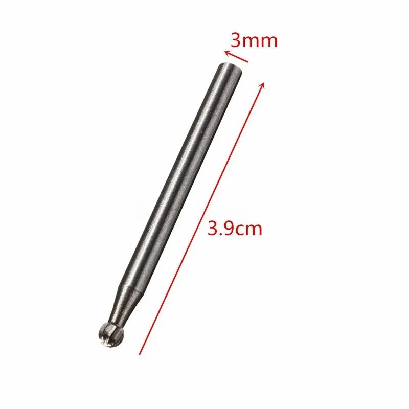 10pcs/set 3*6MM Dvostruka tekstualna glava Tungsten Carbide Rotating Tool Point Burr Die Brusilica Abrazivni alati Svrdlo Glodanje Bit za rezbarenje