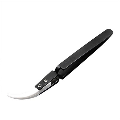 Antistatičke keramičke pincete od nehrđajućeg čelika Industrijske keramičke pincete s izoliranim ravnim/zakrivljenim vrhom Crno-bijele pincete Alati